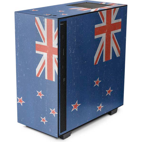 New Zealand Flag Distressed NZXT H510 Compact ATX Mid-Tower Case Skin